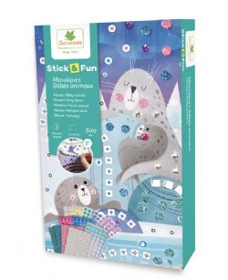 STICK'N FUN - MINI 3 MOSAÏQUES ANIMAUX MARINS